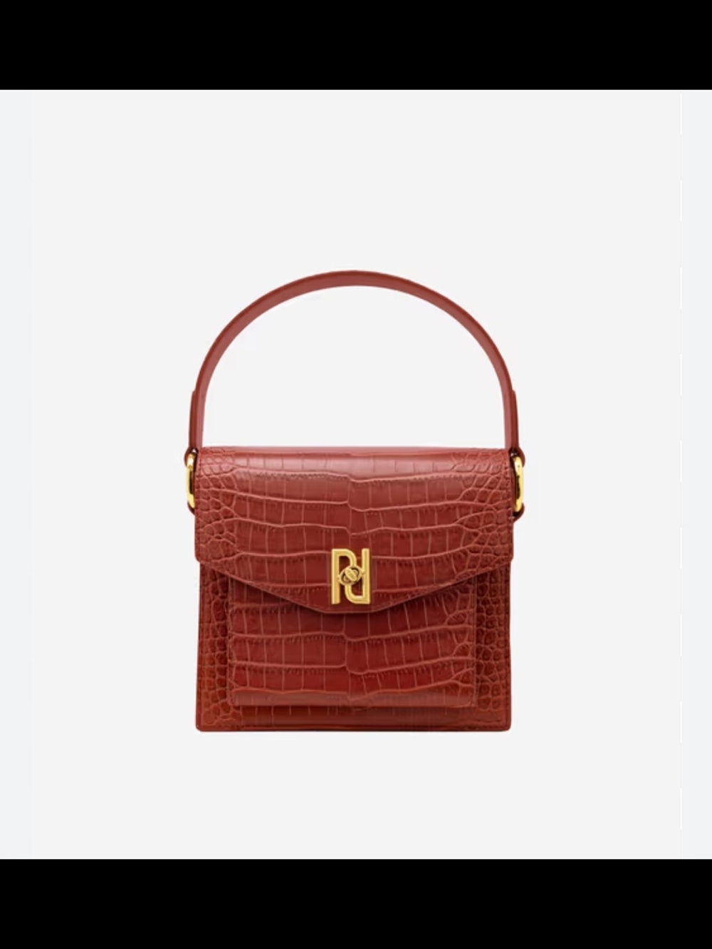 JW PEI Red Croc-Embossed Lucy Bag